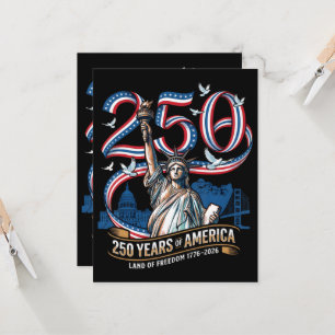 Invitación 250 Años Aniversario América 1776 2026