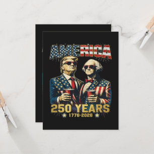 Invitación 250 años Aniversario de América 250º Trump