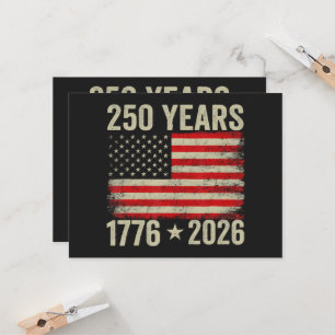 Invitación 250 Años Bandera Americana 1776-2026