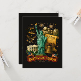 Invitación 250 años de libertad estadounidense