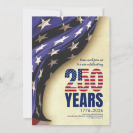 Invitación 250 Years American Independence Birthday