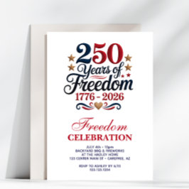 Invitación 250th American Birthday Party