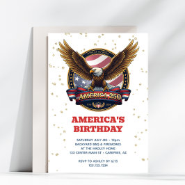 Invitación 250th Anniversary USA Birthday