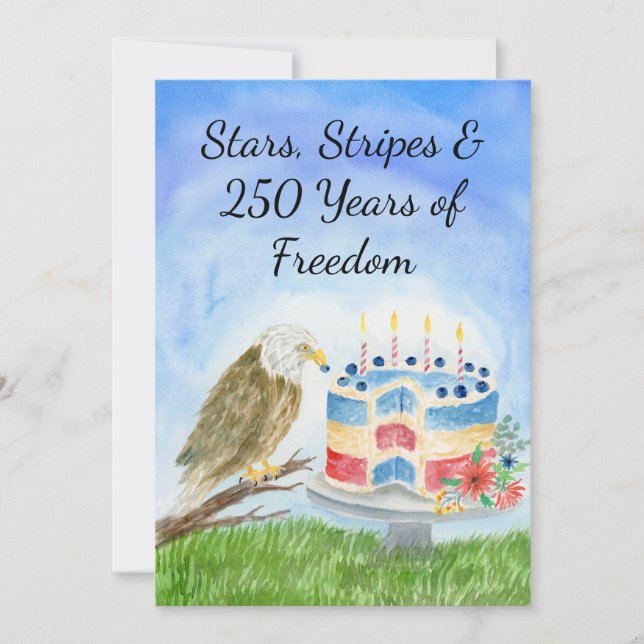 Invitación 250th Independence Day (Anverso)