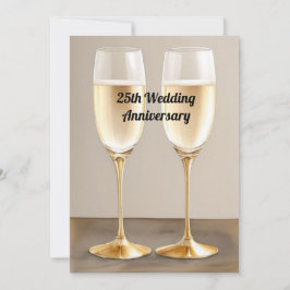 Invitación 25.º Aniversario Boda