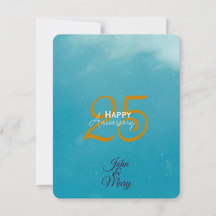 Invitación 25.º aniversario o cumpleaños Stationery