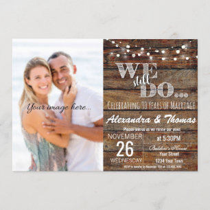 Invitación 25° Aniversario Boda, todavía hacemos aniversario