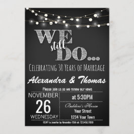 Invitación 25 Aniversario de Boda, Aún celebramos aniversario