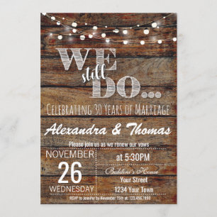 Invitación 25 Aniversario de Boda, Aún celebramos nuestro ani
