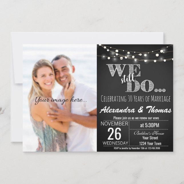 Invitación 25 Aniversario de Bodas, Seguimos haciendo Anivers (Anverso)