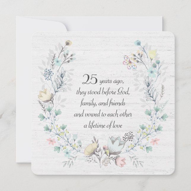 Invitación 25 Aniversario De La Guerra De La Madera (Anverso)