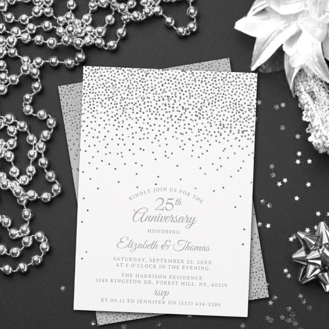 Invitación 25° Aniversario del Boda de Plata (Subido por el creador)