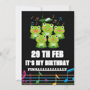 Invitación 29 de febrero, Día del Salto, es mi cumpleaños.