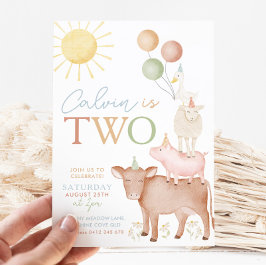 Invitación 2.ª crianza de animales de granja Boys Fiestas Bar