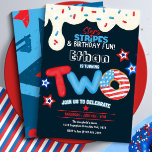 Invitación 2.ª Fiesta de cumpleaños 4 de julio