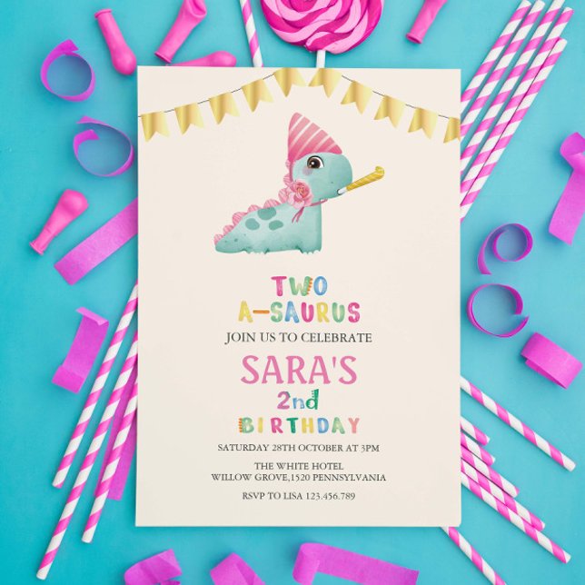 Invitación 2.º dinosaurio de cumpleaños (Subido por el creador)
