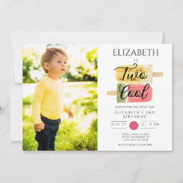 Invitación 2.º fiesta de palas de verano de cumpleaños