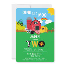 2.º Nacimiento Granero Animales Oink Baa Moo Cute