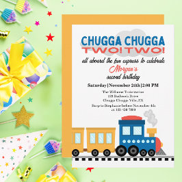 Invitación 2.º Personalizado colorido de cumpleaños