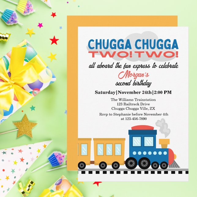Invitación 2.º Personalizado colorido de cumpleaños (Subido por el creador)