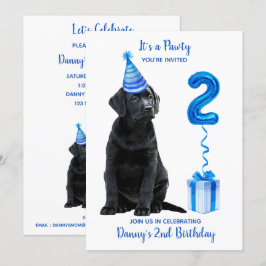 Invitación 2.º tema de la cachorro de cumpleaños - Cute Perro