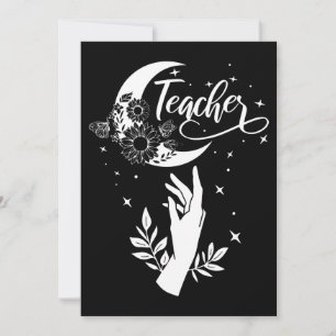 Invitación 2- Camisa de profesor Inspirador, profesor Minimal