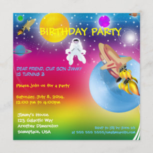 Invitación 2 de la fiesta de cumpleaños del
