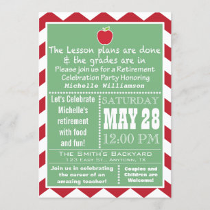 Invitación 2 del fiesta de retiro del profesor