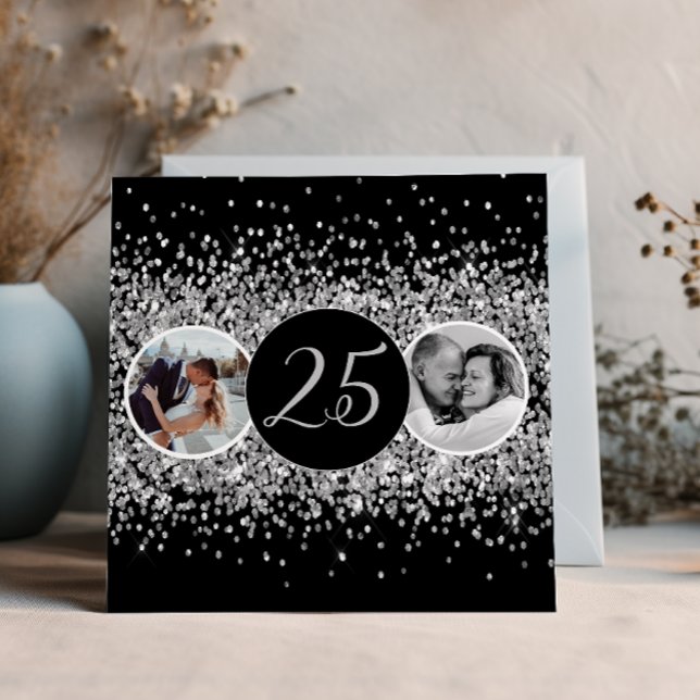 Invitación 2 Foto entonces y ahora aniversario Boda (Subido por el creador)