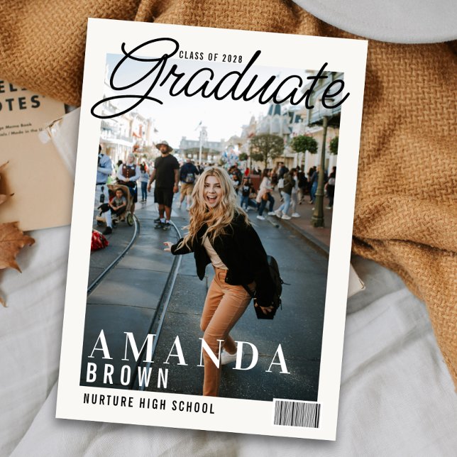 Invitación 2 Foto: Moderno Magazine Cover Graduation 2025 (Subido por el creador)
