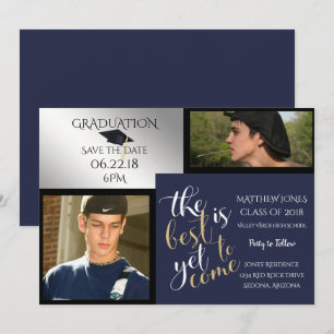 Invitación 2 FOTOGRAFÍA Y ELIJA SU GRABACIÓN DE COLOR azul