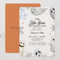 2 Pequeños cerdos neutrales Halloween Baby Shower