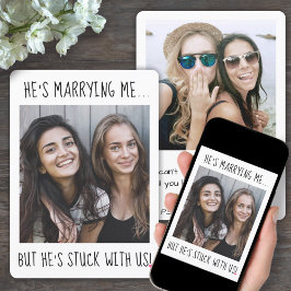 Invitación 2 Photo Funny Bridesmaid / Maid of Honor Proposal