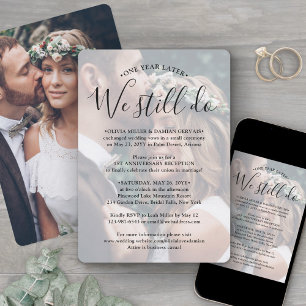 Invitación 2 Recepción de aniversario de fotos Seguimos hacie