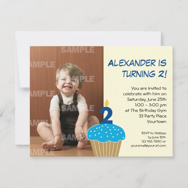Invitación 2da fiesta de cumpleaños de la magdalena dulce (Anverso)