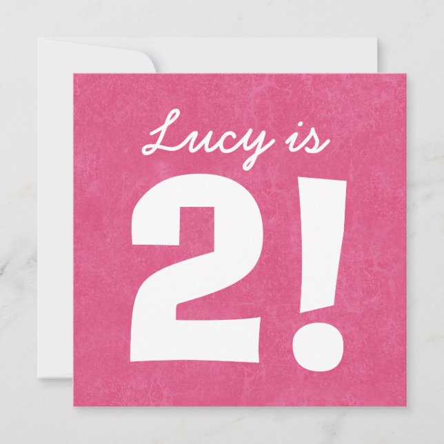 Invitación 2do Blanco rosado conocido de encargo del (Anverso)