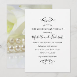 Invitación 30º Aniversario de Boda de Perlas Personalizado