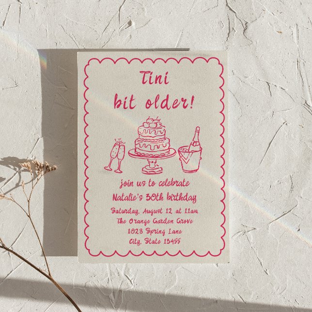 Invitación 30.ª Fiesta de cumpleaños de pastelería de champán (Subido por el creador)