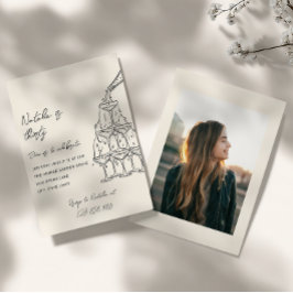 Invitación 30.ª foto ilustrada de la torre de Champagne