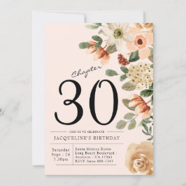 Invitación 30.ª Vintage Floral