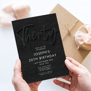 Invitación 30.º cumpleaños con estilo de tablero