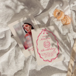 Invitación 30.º cumpleaños de la fotografía de la Coqueta Ros