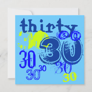 Invitación 30.º Fiesta de cumpleaños