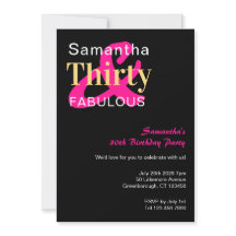 30.º Fiesta de cumpleaños 30 y fabuloso
