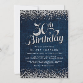 Invitación 30.º Fiesta de cumpleaños Denim y Diamonds