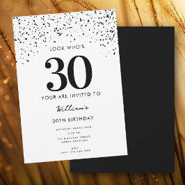 Invitación 30.º Fiesta de cumpleaños mira quién es el 30 mode