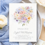 Invitación 30.º Nacimiento Fiesta Watercolor Floral Bouquet<br><div class="desc">Un elegante ramo de flores de color acuático adorna la parte superior de esta invitación a la fiesta de cumpleaños número 30. Las flores pastel son suaves y están decoradas con obras de arte moderno.</div>