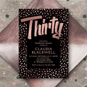 Invitación 30.º Rosa de oro