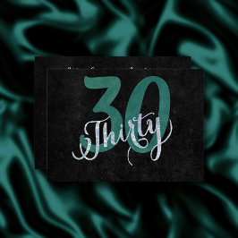 Invitación 30.º verde | Fiesta del Aniversario Personalizado 