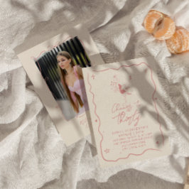 Invitación 30 Alegres Del Rosado Retro A Treinta Cumpleaños D